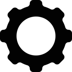 Simple vector icon gear