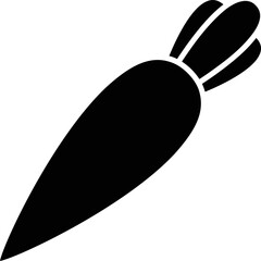 Simple vector icon carrot