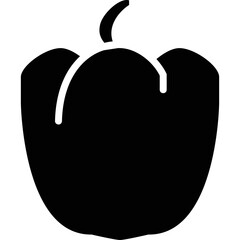Simple vector icon sweet pepper