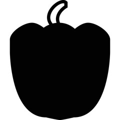 Simple vector icon bell pepper