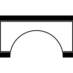 Simple vector icon bridge
