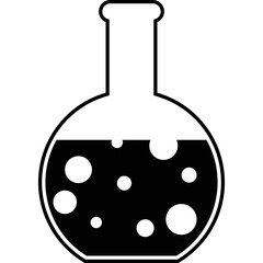 Simple vector icon flask