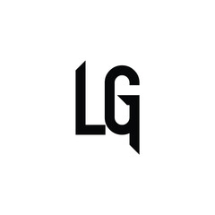 LG monogram logo design letter text name symbol monochrome logotype alphabet character simple logo