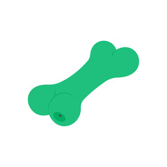 Fototapeta premium Dog Toy, Veterinary Flat Vector Illustration