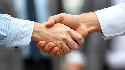 A group of executives shaking hands and exchanging ideas at a corporate networking event, emphasizing professionalism and mutual respect