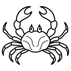 Simple Crab Vector Art