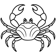 Simple Crab Vector Art
