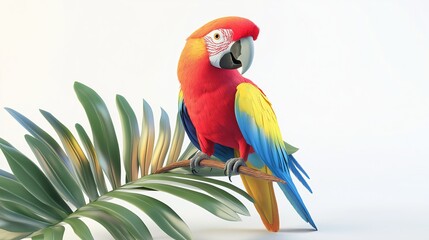 Fototapeta premium red and yellow macaw
