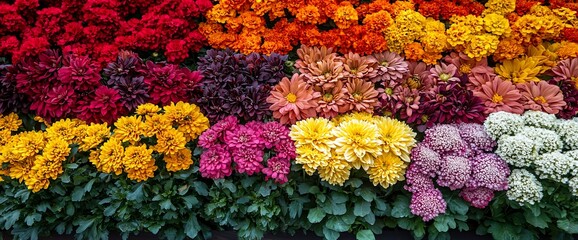 Vibrant colorful flower arrangement.