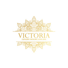 Luxury hotel label template. Trendy vintage royal ornament frames illustration.