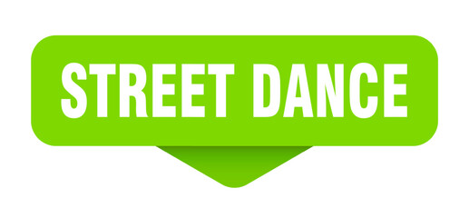street dance sticker. street dance sign on transparent background