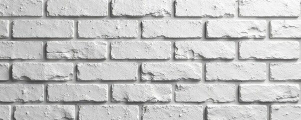 Obraz premium Clean lines, uniform new bricks, light gray mortar , modern, contemporary, wall