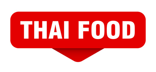 thai food sticker. thai food sign on transparent background