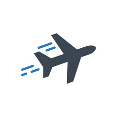 Obraz premium Fast Airplane Icon