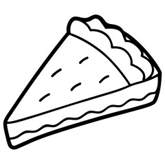Simple Pie Cutting Tool Vector