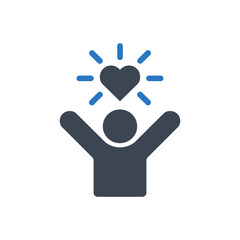 Heart and Happiness Icon