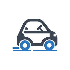 Compact Electric Car Icon