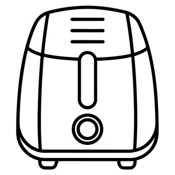 recommend clip art: air fryer line art vector illustration 