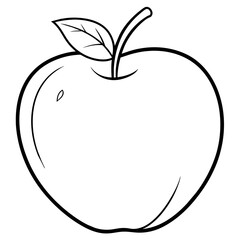 apple on a white background