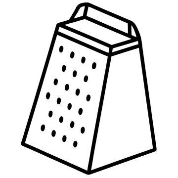 recommend clip art:  box grater line art vector illustration 
