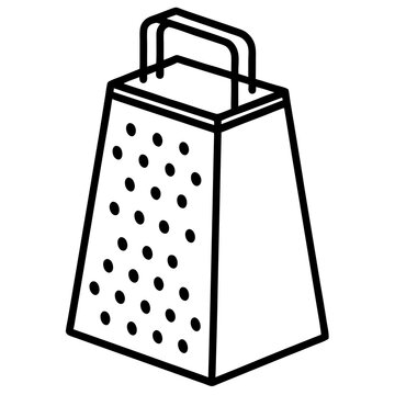 recommend clip art:  box grater line art vector illustration 
