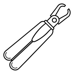  can opener line art vector illustration 