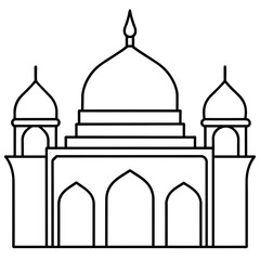 taj mahal vector