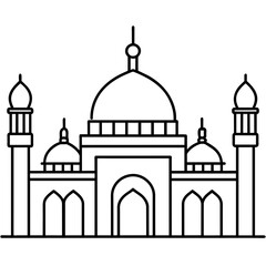 taj mahal vector