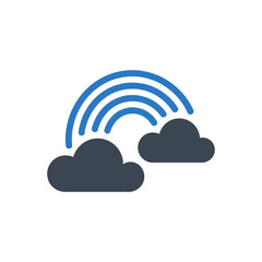 Rainbow and Clouds Icon