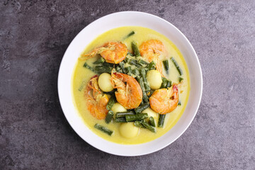Gulai Udang Telur Puyuh, Indonesian Food
