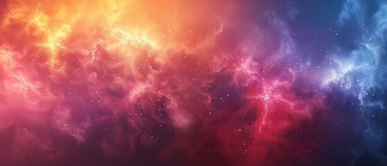 Fototapeta premium Cosmic Nebula Colorful Gaseous Cloudscape Space