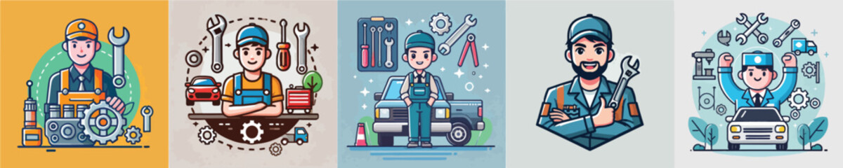 Collection of vectors of mechanics and their equipment