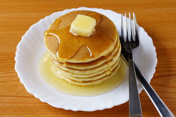 甘いパンケーキ