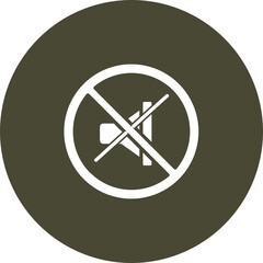 Fototapeta premium Silent Mode Vector Icon Design