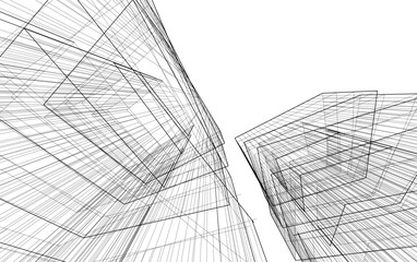 architectural sketch of a building