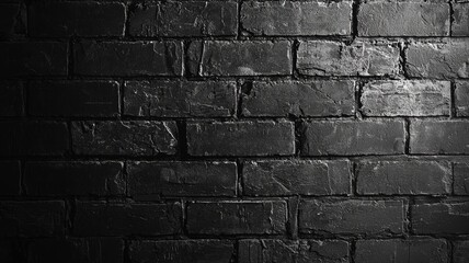 Dark Brick Wall Texture Background