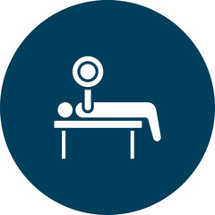 Bench Press Vector Icon Design