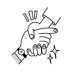 Company Pack Hands Shaking Deal Business Trade