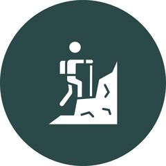 Climber Vector Icon Design