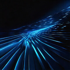 Blue spectrum lights with black background. ai