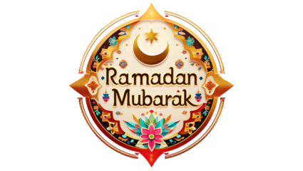 A vibrant and colorful Ramadan Mubarak icon