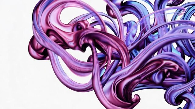 Abstract swirling purple and pink patterns, vibrant art design concept