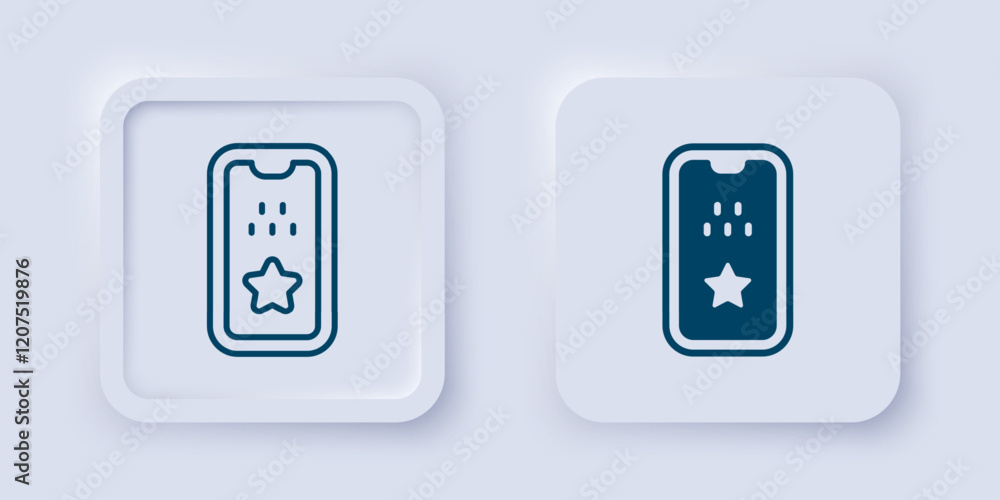 Aufkleber filled and outline taxi mobile app icon isolated on grey background. mobile application taxi. square