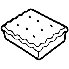 Simple Pop Tart Outline Art