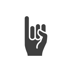 Promise glyph icon. Simple solid style. Finger, gesture, little, communication concept. Black and white symbol. Vector illustration isolated. SVG