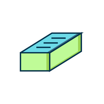 recommend clip art: Filled outline Brick icon isolated on white background. Flat filled outline style with shadow. Vector