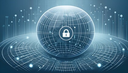 Obraz premium global information nerwork protection concept