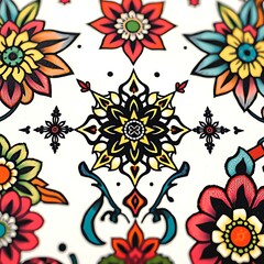 Obraz premium seamless floral background