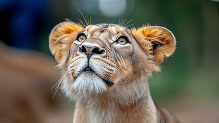 Majestic Lioness Profile  Wildlife Portrait  African Savanna