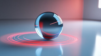 Free body diagram of a rolling sphere or cylinder. Blue circle and force vectors and red acceleration vector on a gray surface. White background.